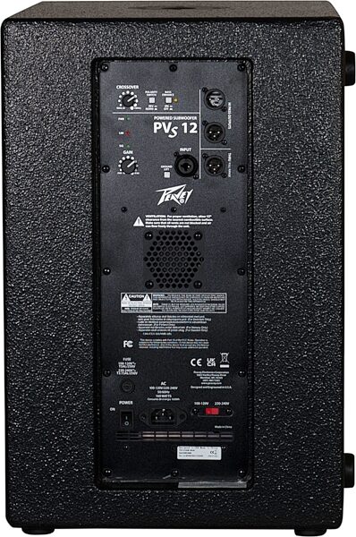open zoom image for Peavey PVs 12 SUB Powered Subwoofer, Single Speaker, Rear