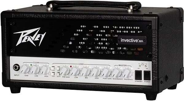 open zoom image for Peavey Invective.MH Guitar Amplifier Head (20 Watts), Black, Angled Side