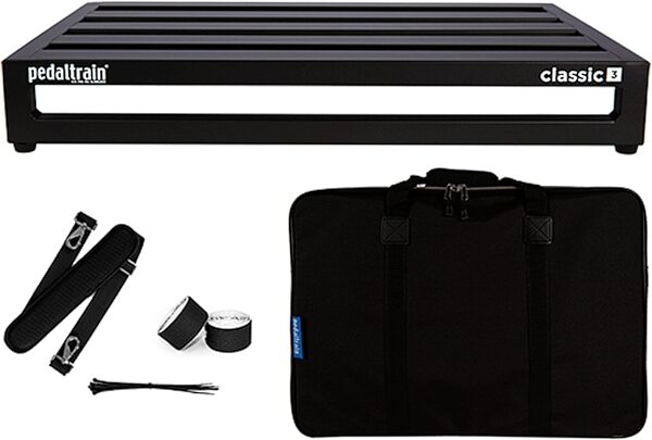 open zoom image for Pedaltrain Classic 3 Pedalboard, With Soft Case, Action Position Back