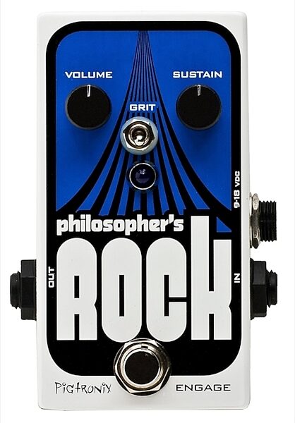 open zoom image for Pigtronix Philosopher's Rock Compressor Sustainer Pedal with Germanium Overdrive, Main