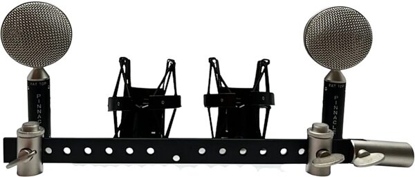 open zoom image for Pinnacle Microphones Fat Top Ribbon Microphone Pair, Black, Action Position Back