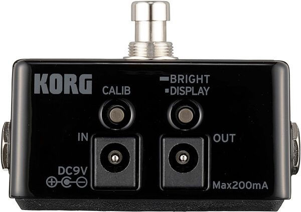 open zoom image for Korg Pitchblack X Pedal Tuner, Black, Open Box (Very Good), Action Position Back
