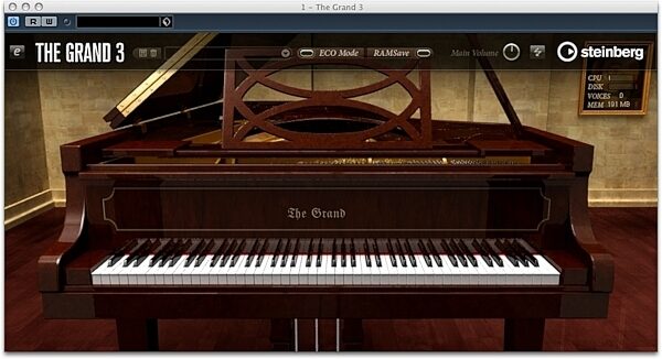 open zoom image for Steinberg The Grand Virtual Grand Piano (Mac and Windows), Screenshot - Boesendorfer 290