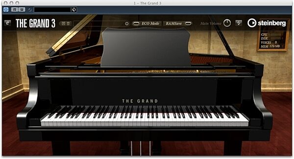 open zoom image for Steinberg The Grand Virtual Grand Piano (Mac and Windows), Screenshot - C7