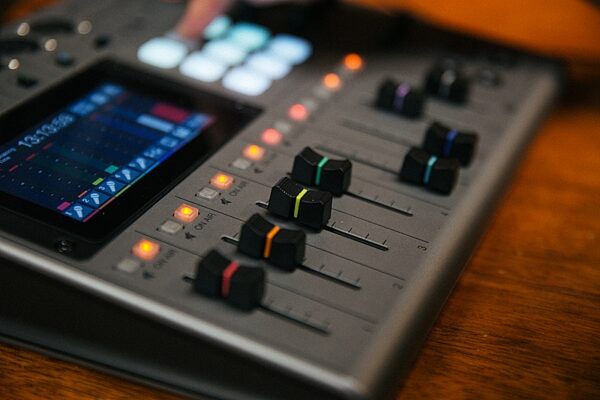 open zoom image for Zoom PodTrak P8 Podcast Recorder and Mixer, Open Box (Like New), Action Position Front