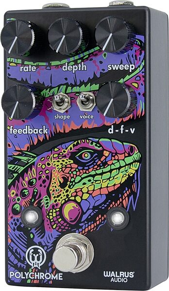 open zoom image for Walrus Audio Polychrome Analog Flanger Pedal, New, Action Position Back