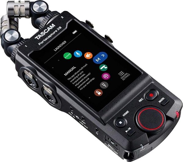 open zoom image for TASCAM Portacapture X8 Multi-Track Recorder, New, Angle