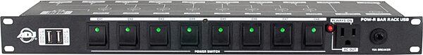 open zoom image for ADJ POW-R Bar RACK USB Rackmount Power Supply, New, Action Position Back