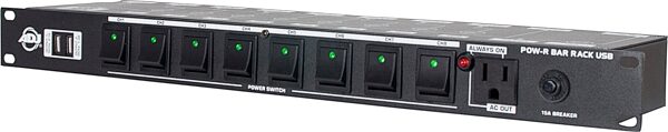 open zoom image for ADJ POW-R Bar RACK USB Rackmount Power Supply, New, Action Position Back