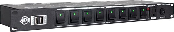 open zoom image for ADJ POW-R Bar RACK USB Rackmount Power Supply, New, Action Position Back