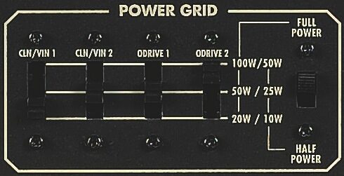 open zoom image for Egnater Tourmaster 4100 Guitar Amplifier Head (100 Watts), PowerGrid