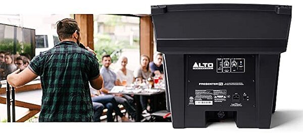 open zoom image for Alto Professional Presenter PA Portable Podium System with Rechargeable Battery, In Use