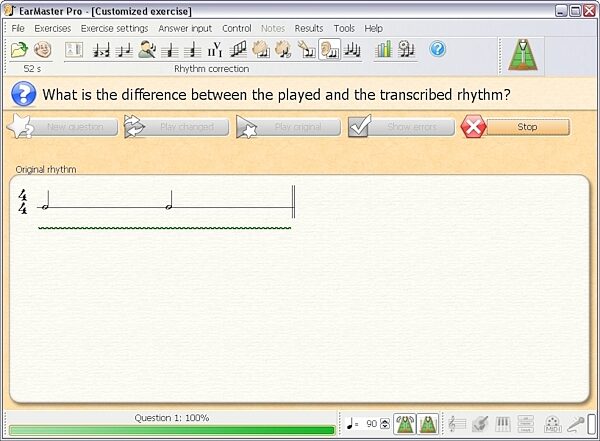 open zoom image for EarMaster School Ear Training Software, Screenshot - Rhythm Correction