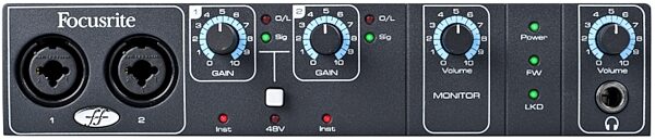 open zoom image for Focusrite Saffire Pro 14 FireWire Audio Interface, Front