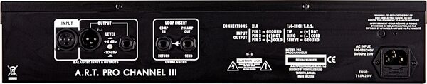 open zoom image for ART Pro Channel III Multi-Voice Channel Strip Microphone Preamp, New, Action Position Back