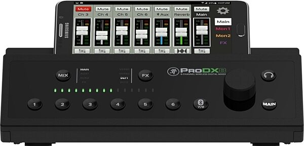 open zoom image for Mackie ProDX8 Wireless Digital Mixer, 8-Channel, Front