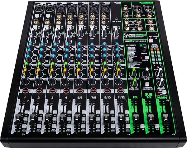 open zoom image for Mackie ProFX12v3 Professional USB Mixer, 12-Channel, New, Action Position Back
