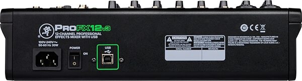 open zoom image for Mackie ProFX12v3 Professional USB Mixer, 12-Channel, New, Action Position Back