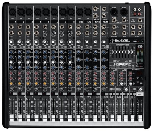 open zoom image for Mackie ProFX16 Effects Mixer with USB (16-Channel), Main