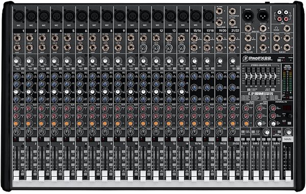 open zoom image for Mackie ProFX22 Effects Mixer with USB (22-Channel), Main