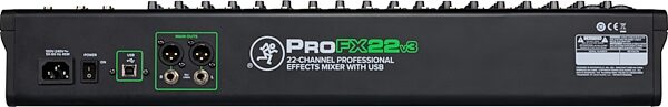 open zoom image for Mackie ProFX22v3 Professional USB Mixer, 22-Channel, Open Box (Very Good), Action Position Back