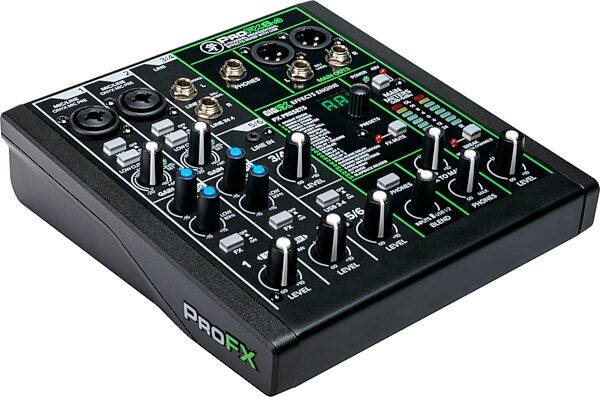 open zoom image for Mackie ProFX6v3 Professional USB Mixer, 6-Channel, New, Action Position Back