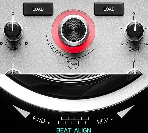 open zoom image for Hercules DJControl Inpulse 500 DJ Controller, Limited-Edition Silver, with Included Carry Case, Detail