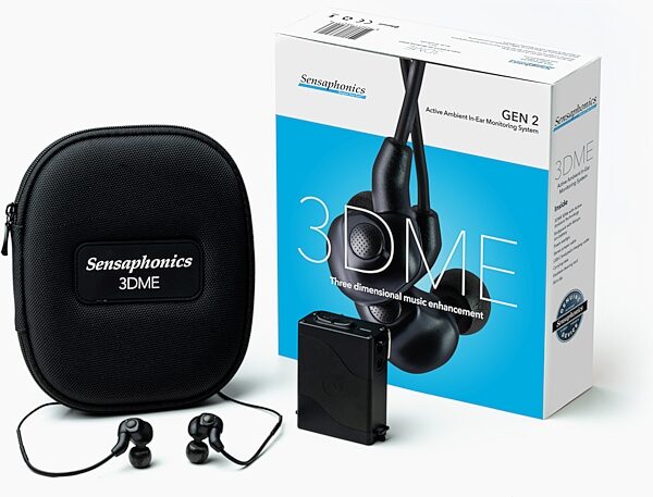 open zoom image for Sensaphonics 3DME Gen 2 Active Ambient In-Ear Monitor Earphones, New, Action Position Back