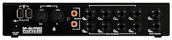 open zoom image for M-Audio ProFire 610 Firewire Audio Interface, Rear