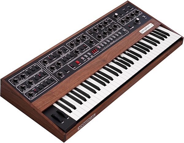 open zoom image for Sequential Prophet-5 Analog Synthesizer Keyboard, New, Action Position Back