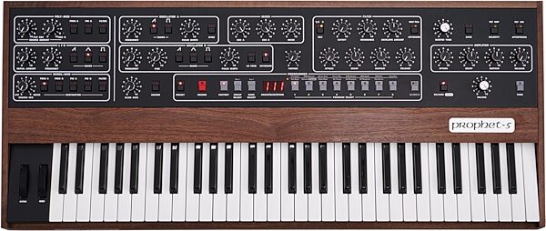 open zoom image for Sequential Prophet-5 Analog Synthesizer Keyboard, New, Action Position Back