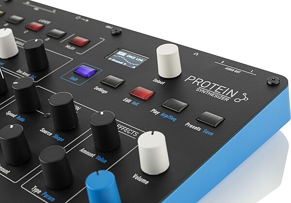 open zoom image for Waldorf Protein Desktop Wavetable Synthesizer, New, Action Position Back