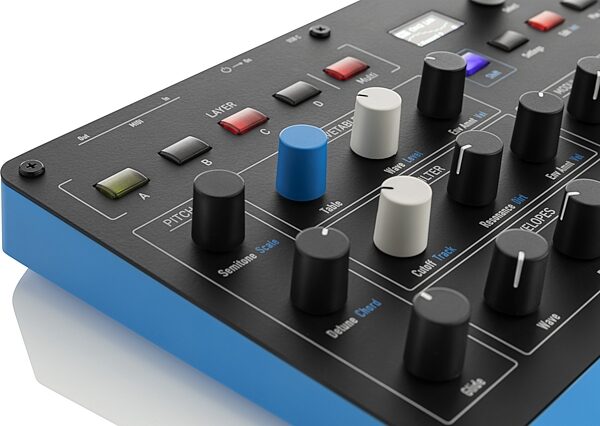 open zoom image for Waldorf Protein Desktop Wavetable Synthesizer, New, Action Position Back