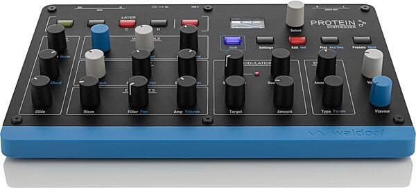 open zoom image for Waldorf Protein Desktop Wavetable Synthesizer, New, Action Position Back