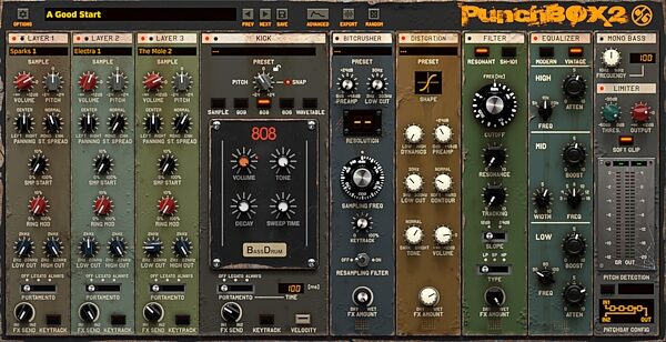 open zoom image for D16 Group PunchBox 2 Bass Drum Synthesizer Software, Digital Download, Main