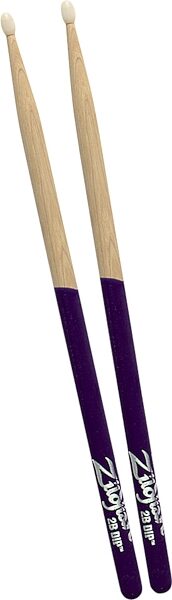open zoom image for Zildjian Dip Series 2B Drumsticks, Purple Nylon Tip