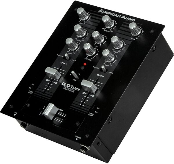open zoom image for American Audio QD1 MKII Professional Preamp DJ Mixer, Angle