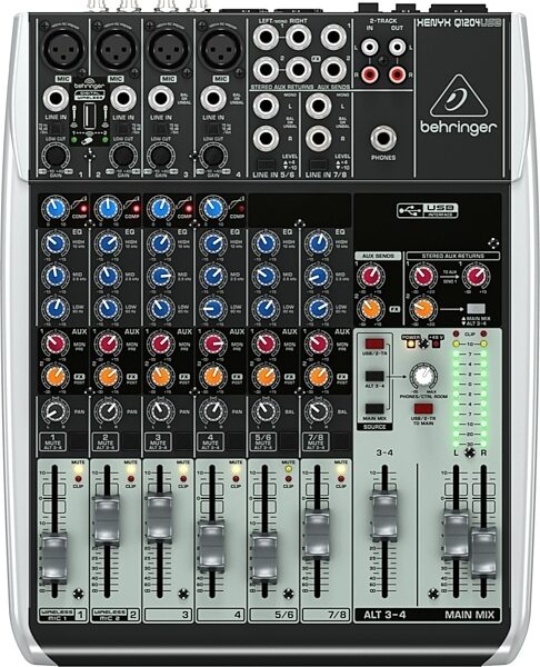 open zoom image for Behringer Q1204USB XENYX USB Mixer, 8-Channel, Main