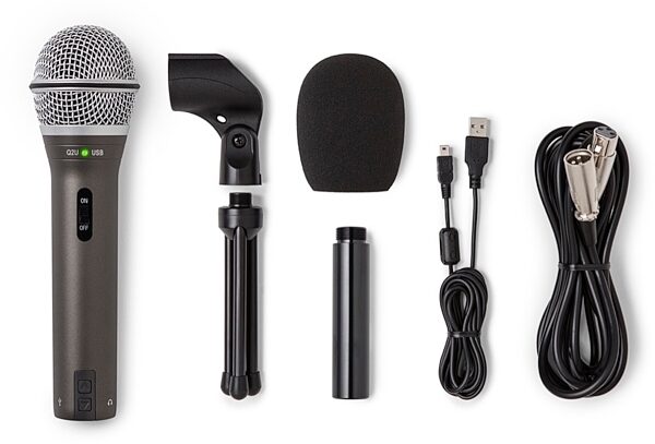 open zoom image for Samson Q2U Handheld USB and XLR Microphone, New, Accessories