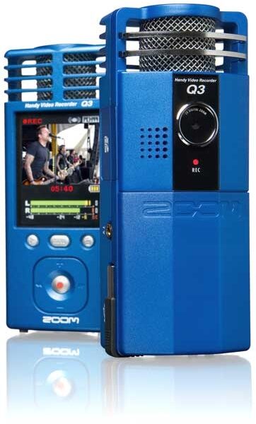 open zoom image for Zoom Q3 Handy Video Recorder, Front and Back