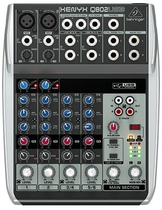 open zoom image for Behringer Q802USB Mixer, Main