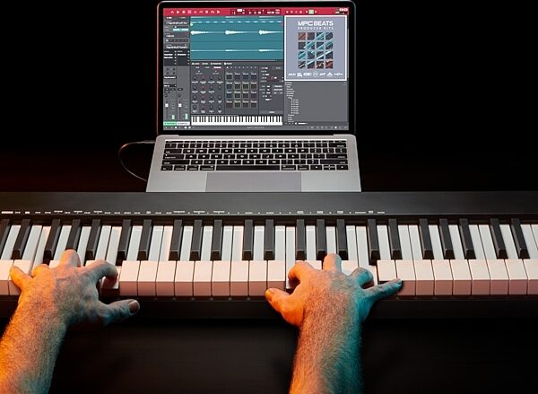 open zoom image for Alesis Q88 MKII USB MIDI Keyboard Controller, 88-Key, Action Position Back