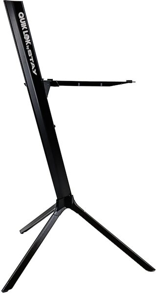 open zoom image for Quik Lok by Stay Slim 1-Tier Keyboard Stand, Black, Action Position Back