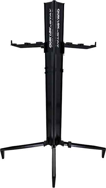 open zoom image for Quik Lok by Stay Music Tower Keyboard Stand (1-Tier), Black, Action Position Back