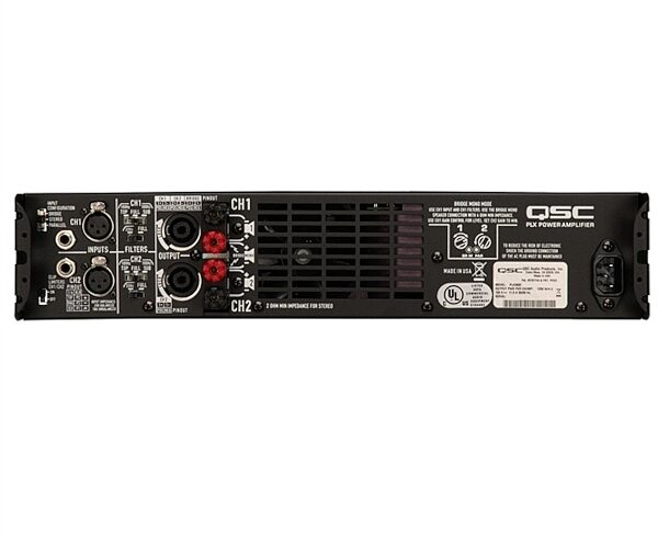 open zoom image for QSC PLX2502 Lightweight Power Amplifier, Rear