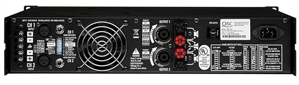 open zoom image for QSC RMX 2450 Power Amplifier (1200 Watts), Rear