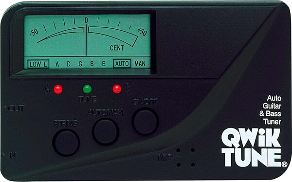 open zoom image for Qwik Tune QT1 Guitar and Bass Tuner, Main