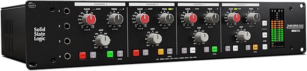 open zoom image for Solid State Logic SSL Pure Drive Quad 4-Channel Microphone Preamplifier, New, Action Position Back