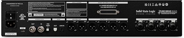 open zoom image for Solid State Logic SSL Pure Drive Quad 4-Channel Microphone Preamplifier, New, Action Position Back
