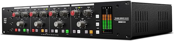 open zoom image for Solid State Logic SSL Pure Drive Quad 4-Channel Microphone Preamplifier, New, Action Position Back